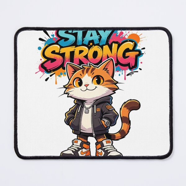 Item preview, Stay Strong Cat Urban Style designed and sold by LINSSEX Style • Urban & Sport Streetwear.