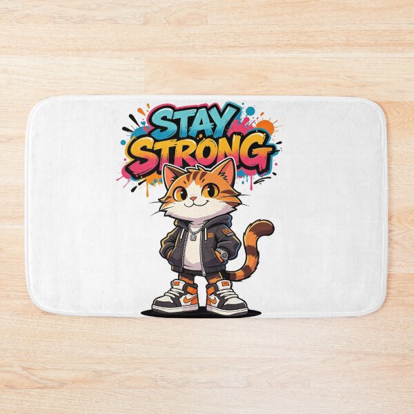 Item preview, Stay Strong Cat Urban Style designed and sold by LINSSEX Style • Urban & Sport Streetwear.