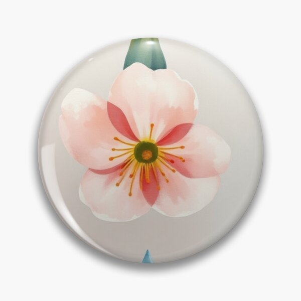 Item preview, Watercolor Pink Blossom with Falling Water Droplet designed and sold by Vida e Arte.