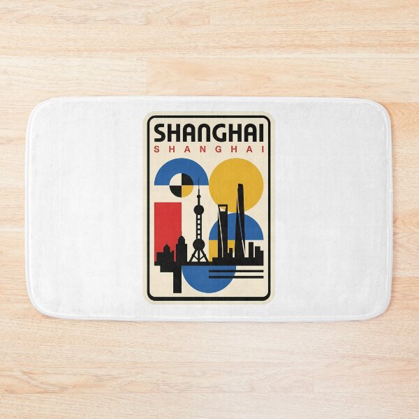 Item preview, Modern Shanghai China Skyline Geometric Cityscape designed and sold by k3rstman1.