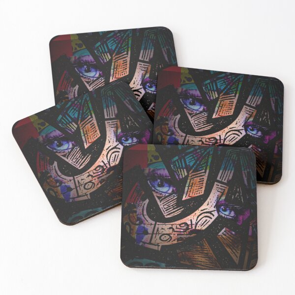 Item preview, Dark Cyberpunk Abstract Eyes Collage Art designed and sold by rich-moda.