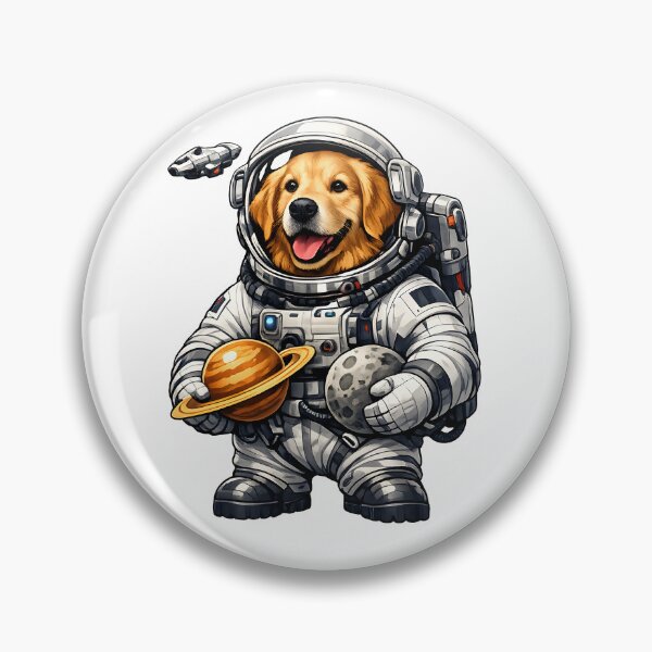 Item preview, Golden Retriever Astronaut Exploring the Galaxy designed and sold by builtforyou.