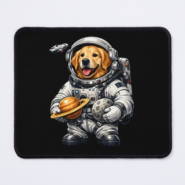 Item preview, Golden Retriever Astronaut Exploring the Galaxy designed and sold by builtforyou.