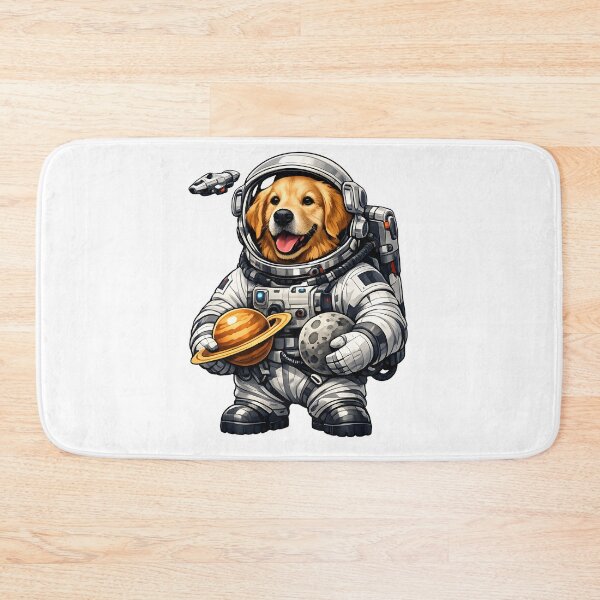 Item preview, Golden Retriever Astronaut Exploring the Galaxy designed and sold by builtforyou.