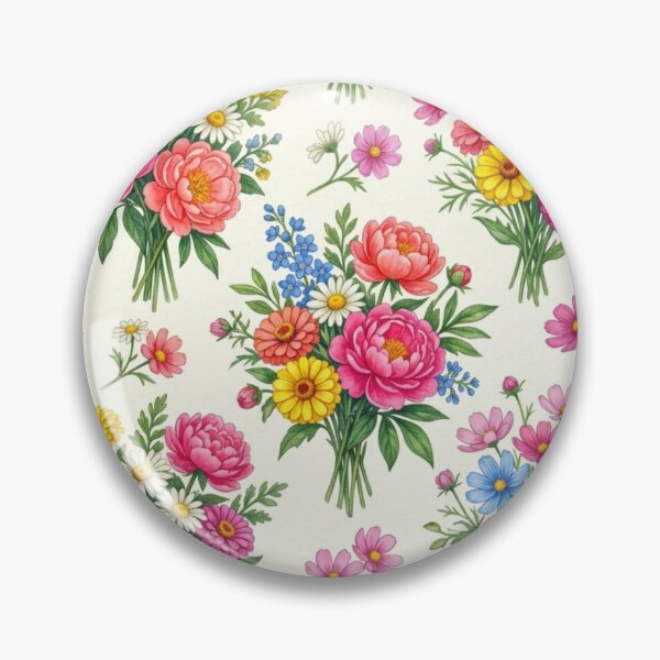 Item preview, Vintage Watercolor Wildflower Bouquet Seamless Pattern designed and sold by FashioonTrends.
