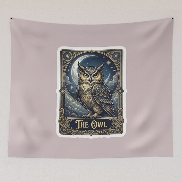 Item preview, The Owl Vintage Tarot Card Astrology designed and sold by design-rebell.