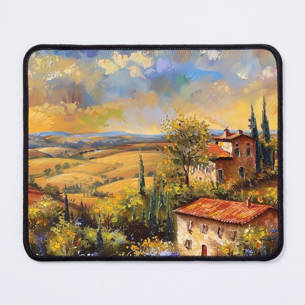 Item preview, Tuscany Colorful Countryside Italian Impressionist-Style Digital Painting  designed and sold by DEC02.