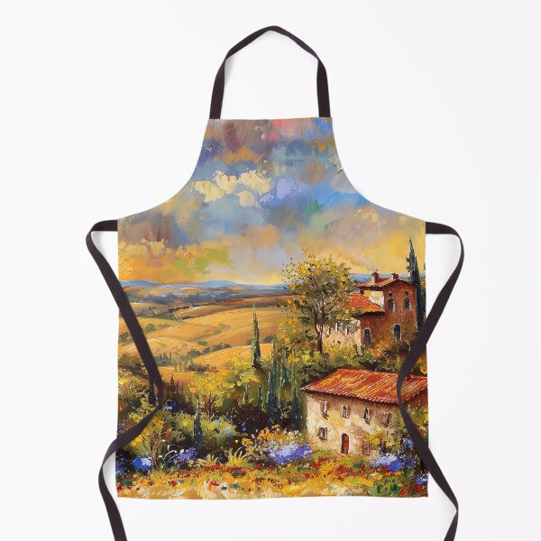 Item preview, Tuscany Colorful Countryside Italian Impressionist-Style Digital Painting  designed and sold by DEC02.