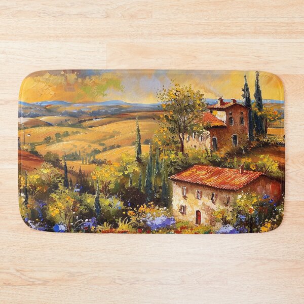 Item preview, Tuscany Colorful Countryside Italian Impressionist-Style Digital Painting  designed and sold by DEC02.
