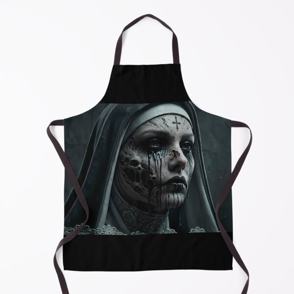 Item preview, Undead Nun Dark Gothic Horror Portrait designed and sold by GalleryBrisArt.