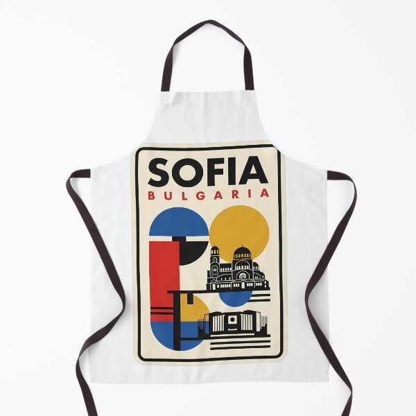Item preview, Sofia Bulgaria Retro Geometric Cityscape Travel designed and sold by k3rstman1.