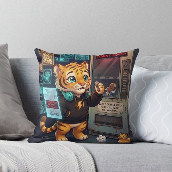 Item preview, Funny AI Tiger Cub Vending Machine — Precision Speed Scale 75 Cents — NeoTigLuna designed and sold by NeoTigLuna.