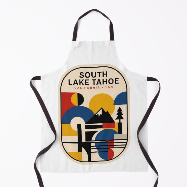 Item preview, South Lake Tahoe California Retro Geometric Mountain Landscape designed and sold by k3rstman1.