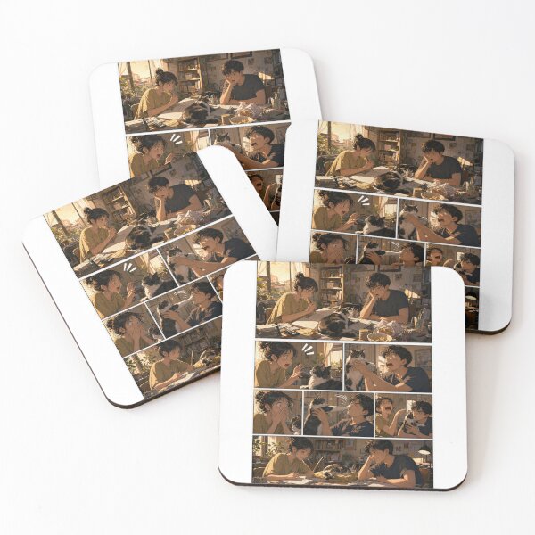 Item preview, Student Life Cozy Reading Room Comic Print designed and sold by Grafititee.