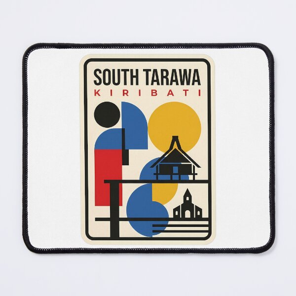 Item preview, South Tarawa Kiribati Vintage Geometric Travel Art designed and sold by k3rstman1.