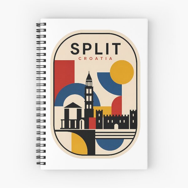 Item preview, Split Croatia Retro Geometric Travel Landmark designed and sold by k3rstman1.