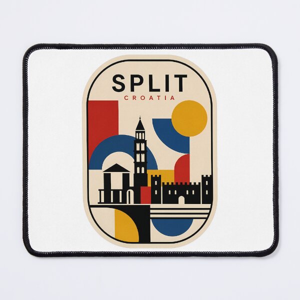 Item preview, Split Croatia Retro Geometric Travel Landmark designed and sold by k3rstman1.