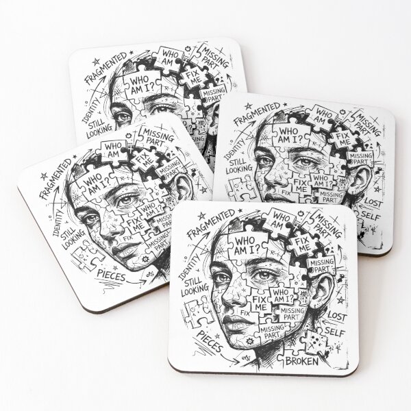 Item preview, Identity Puzzle - Deep Conceptual Portrait Illustration designed and sold by  ELG-Design.