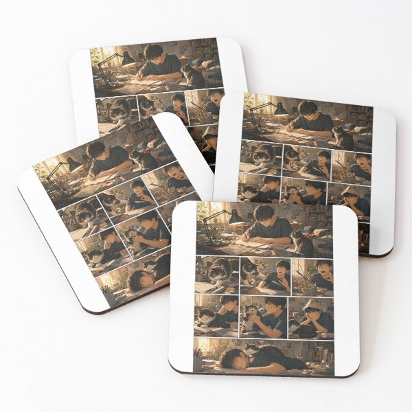 Item preview, Student Life Cozy Reading Room Comic Print designed and sold by Grafititee.