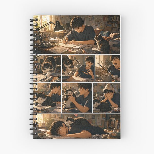 Item preview, Student Life Cozy Reading Room Comic Print designed and sold by Grafititee.