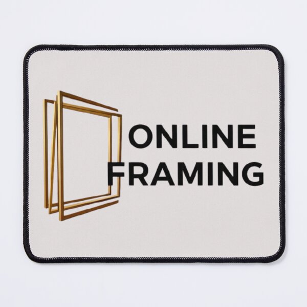Item preview, Online Framing Luxury Golden 3D Geometric Frame Logo designed and sold by Dream Weave Studio.