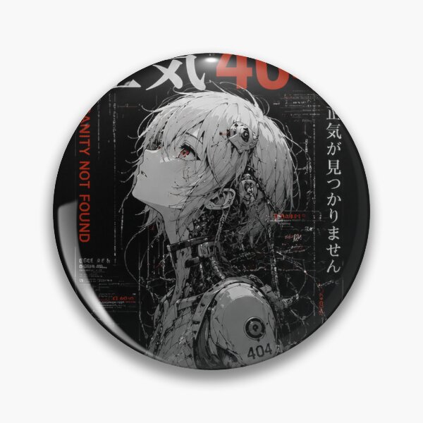 Item preview, Sanity 404 (正気404) - Cyberpunk Cyborg Anime Poster designed and sold by Japan-kanji-ya.