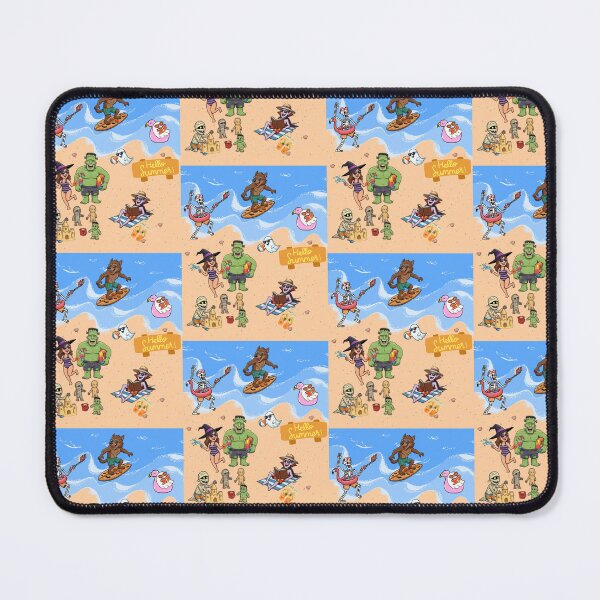 Item preview, Funny Halloween Monsters Summer Beach Vacation - Hello Summer Spooky Crew Design designed and sold by VibranPalette.