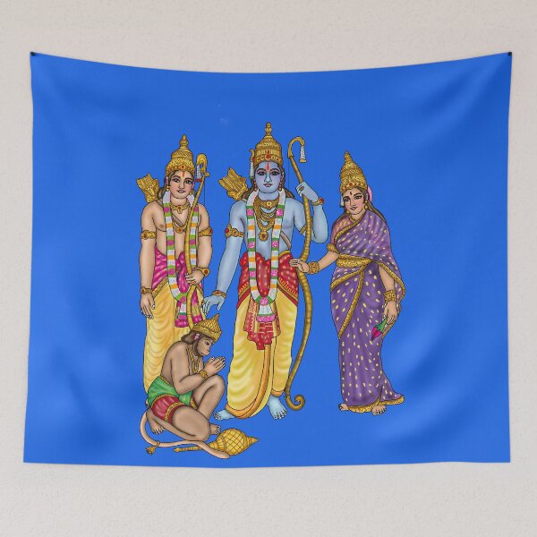 Item preview, Rama Royal Court Artwork | Divine Ram Darbar Digital Illustration designed and sold by Harshit_Digital_Arts.