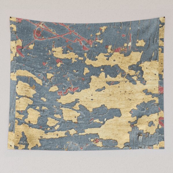 Item preview, Blue and Gold Abstract Grunge Distressed Texture designed and sold by L&L.
