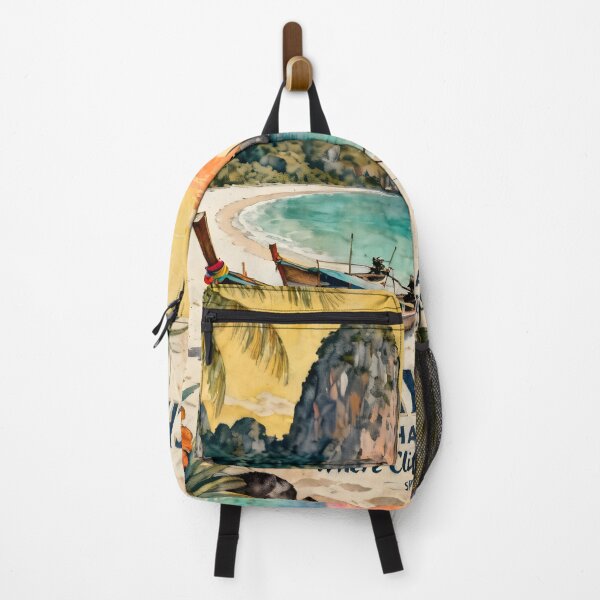Item preview, Railay Beach Thailand Vintage Travel Poster | Spirit of Siam Collection designed and sold by Spirit of Siam.