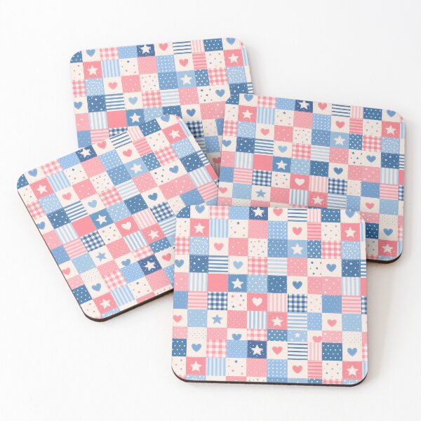 Item preview, Patriotic Quilt Pattern Phone Case For Mom | Americana Patchwork Journal For Teachers | Red White And Blue Blanket For Grandma | Heart And Star Patchwork Tote Bag Gift For Students designed and sold by VivaFy.