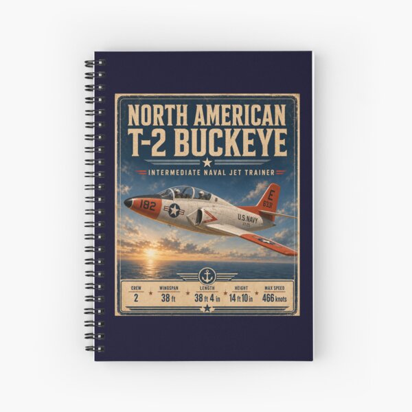 Item preview, North American T-2 Buckeye Intermediate Naval Jet Trainer Vintage Aviation Graphicz designed and sold by Swanny's Custom T-shirt and Gift Designs.