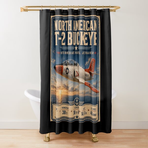 Item preview, North American T-2 Buckeye Intermediate Naval Jet Trainer Vintage Aviation Graphicz designed and sold by Swanny's Custom T-shirt and Gift Designs.