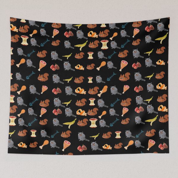 Item preview, Horror Raccoon and Squirrel designed and sold by AppliedArcana.
