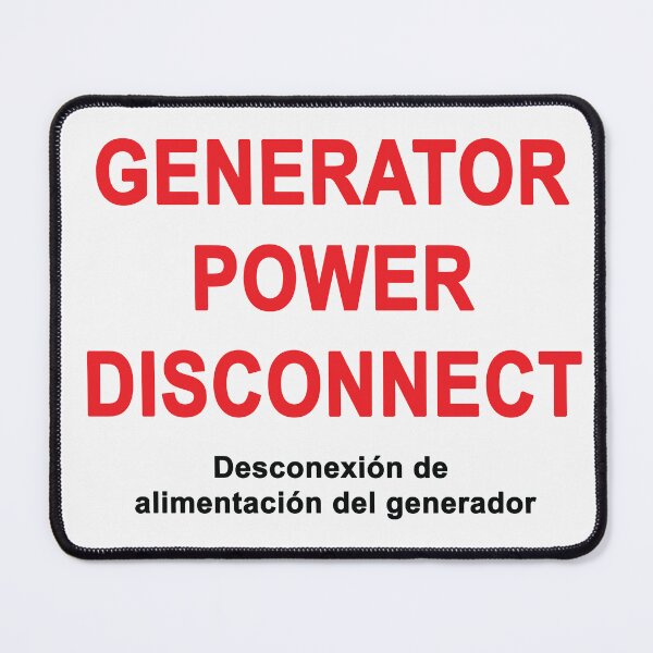 Item preview, Generator Power Disconnect LABEL designed and sold by Mr. Electrician.