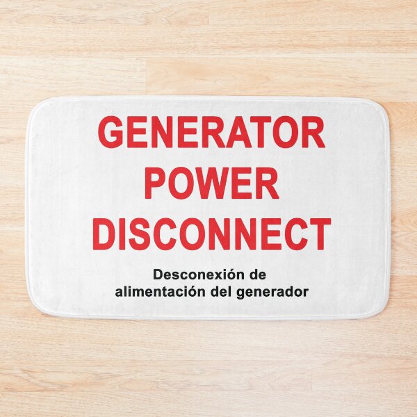 Item preview, Generator Power Disconnect LABEL designed and sold by Mr. Electrician.