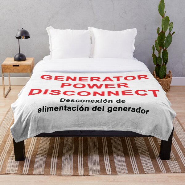 Item preview, Generator Power Disconnect LABEL designed and sold by Mr. Electrician.