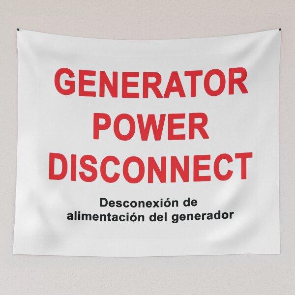 Item preview, Generator Power Disconnect LABEL designed and sold by Mr. Electrician.