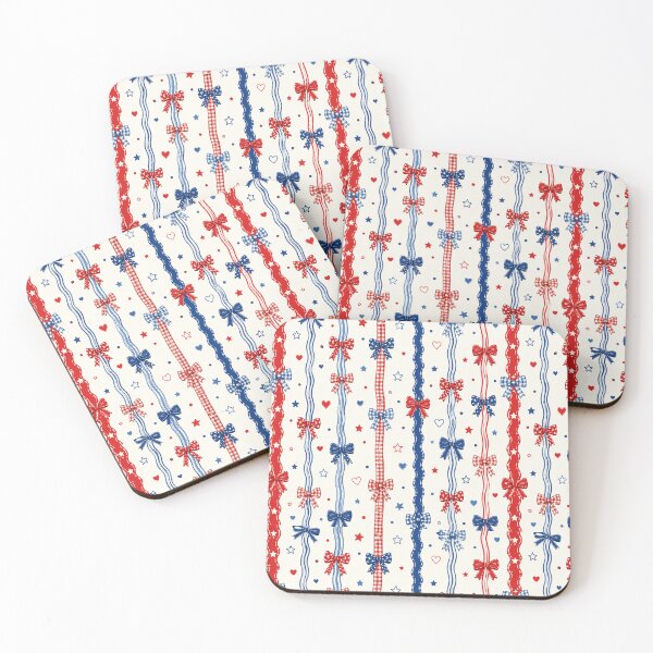 Item preview, Patriotic Bow Pattern Phone Case For Mom | Americana Ribbon Journal For Teachers | Red White And Blue Blanket For Grandma | Fourth Of July Bow Tote Bag for Students designed and sold by VivaFy.