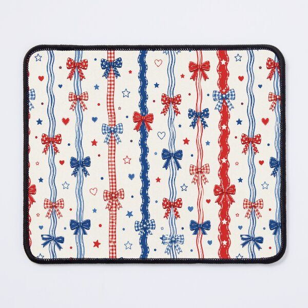 Item preview, Patriotic Bow Pattern Phone Case For Mom | Americana Ribbon Journal For Teachers | Red White And Blue Blanket For Grandma | Fourth Of July Bow Tote Bag for Students designed and sold by VivaFy.