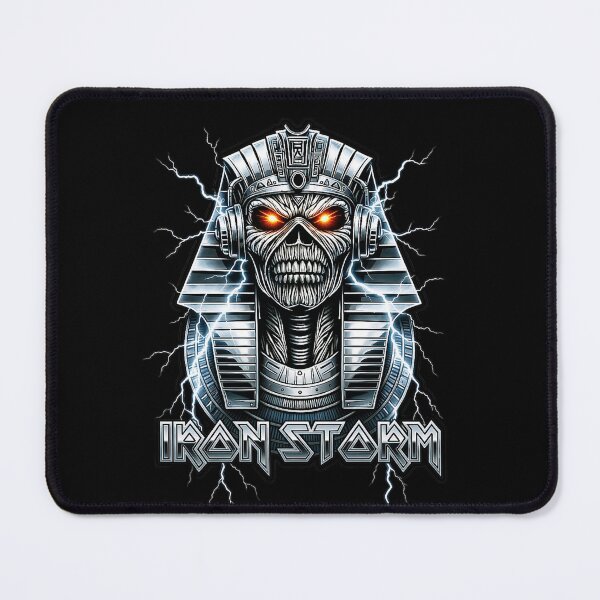 Item preview, Iron Storm Pharaoh Eddie Heavy Metal Lightning Design designed and sold by DeimosArtIntl.