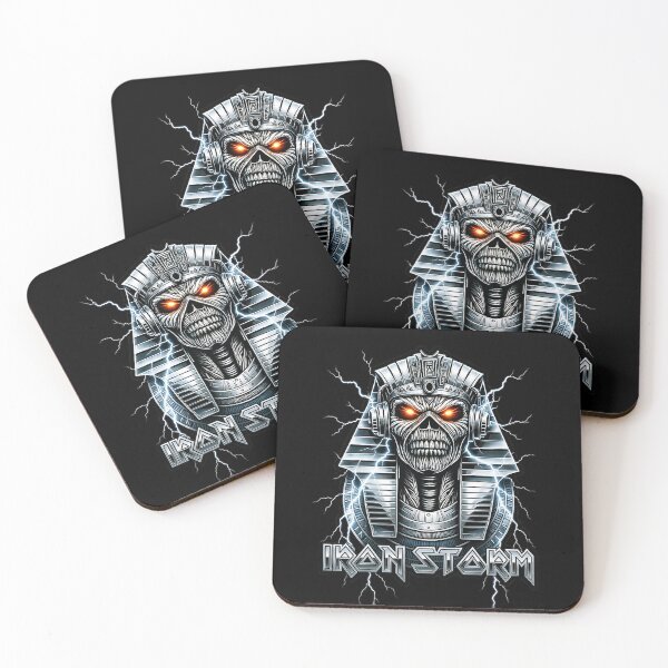 Item preview, Iron Storm Pharaoh Eddie Heavy Metal Lightning Design designed and sold by DeimosArtIntl.