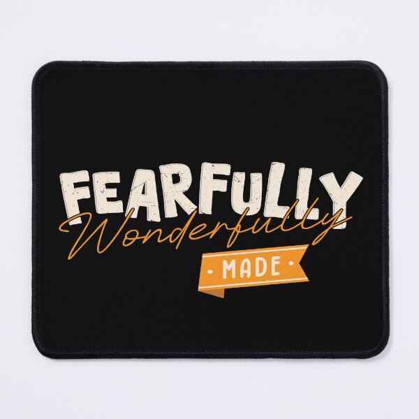 Item preview, Fearfully and Wonderfully Made – Christian Identity Typography Design designed and sold by Verse & Vibes.