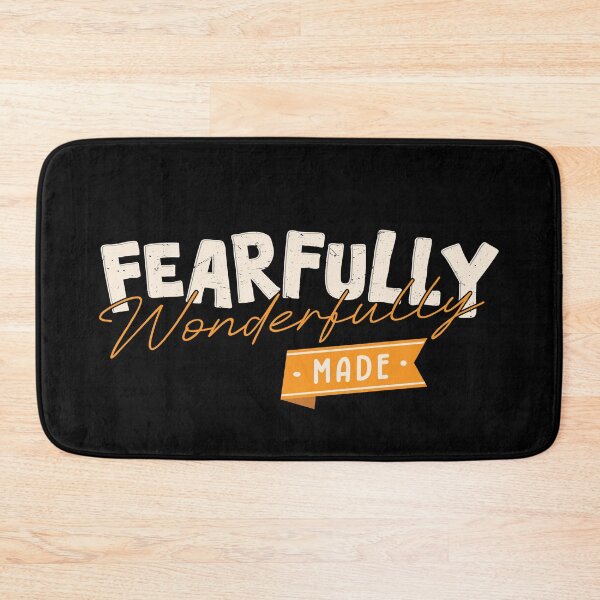 Item preview, Fearfully and Wonderfully Made – Christian Identity Typography Design designed and sold by Verse & Vibes.
