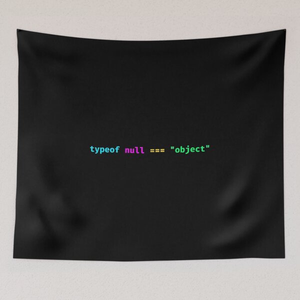 Item preview, JavaScript Typeof Null Joke Funny Programmer T-Shirt designed and sold by PixelDriftX.