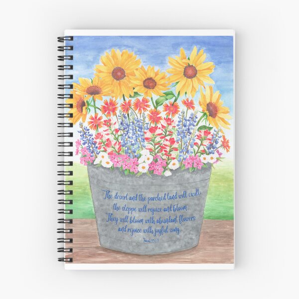 Item preview, Bucket of Wildflowers Isaiah 35:1-2 designed and sold by boldtvillemayor.