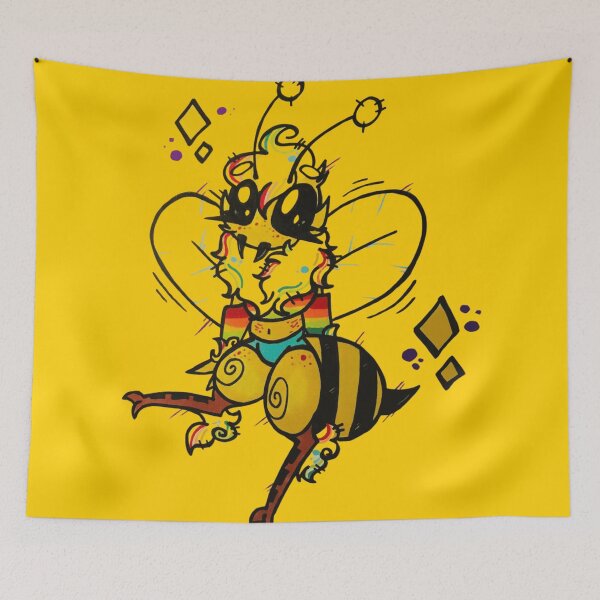 Item preview, Pastel Goth Rainbow Bumblebee Cute Punk designed and sold by Froggy-Jar.
