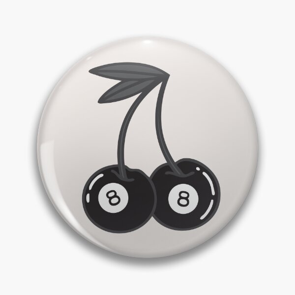 Item preview, Retro 8 Ball Cherry Playing Card Design, Lucky 888 Vibes, Manifestation Art designed and sold by SpringTeaDesigns.