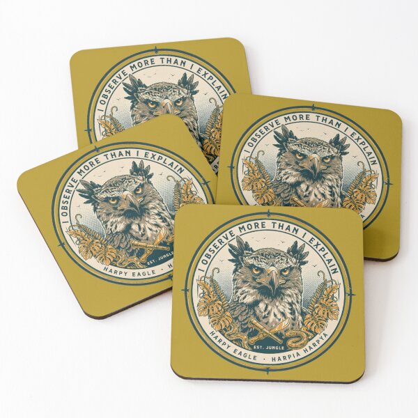 Item preview, Harpy Eagle I Observe More Than I Explain Vintage Explorer designed and sold by Max Store.