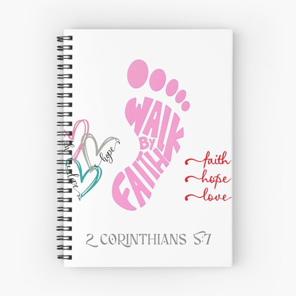 Item preview, Walk By Faith 2 Corinthians 5:7 | Faith Hope Love Christian Design designed and sold by Jen.Lou.